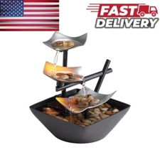 Homedics Tabletop Water Fountain, Home Décor Soothing Sound Machine - Automatic