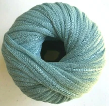 Reynolds BONNIE #05 Light Aqua Blue Yarn Skein Bulky Cotton Tape Matte Shiny