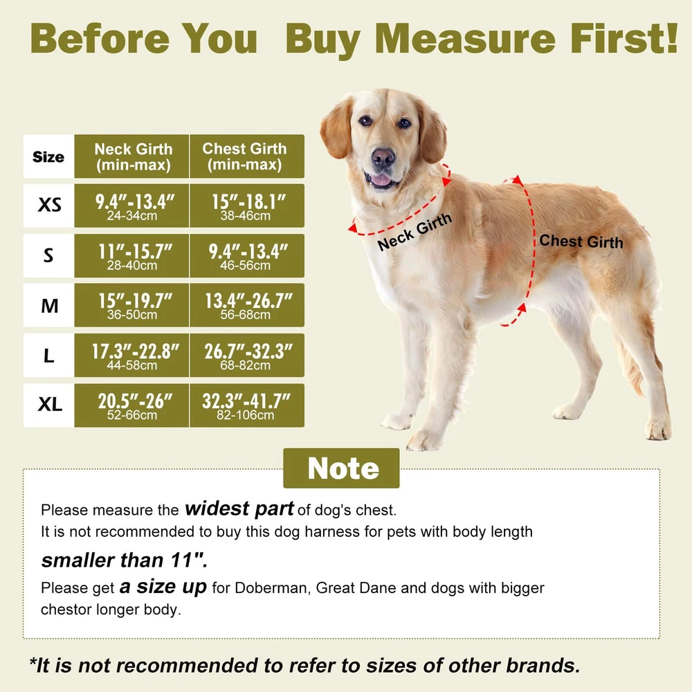 Dog Harness - Adjustable & Reflective Soft Padding Ergonomic Multi-Point Fit ...