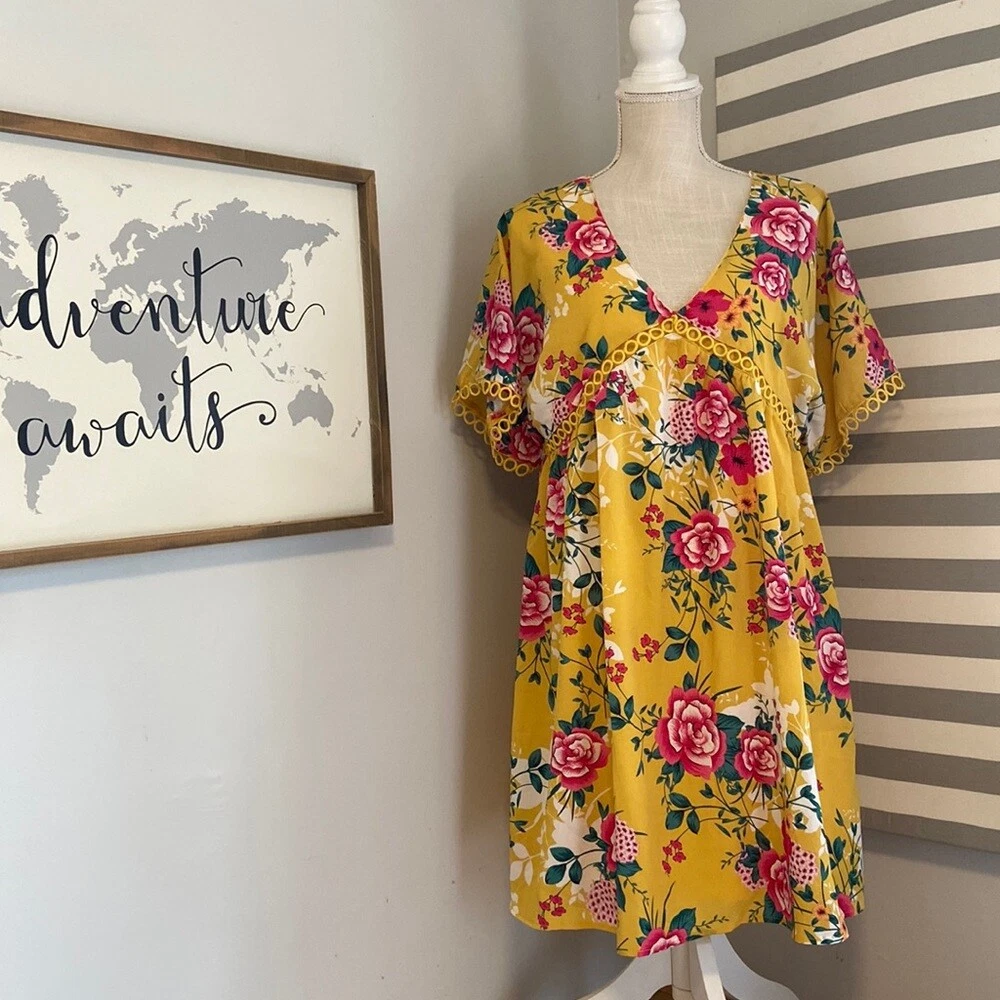 Umgee yellow best sale dress