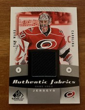 2010/11 SP Game Used AF-CW Cam Ward Authentic Fabrics Jersey Insert