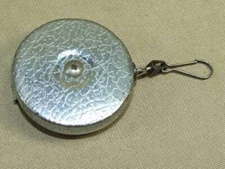 VTG 1950s Key Bak West Coast Chain Pasadena Retractable Key Chain Ring Belt Clip