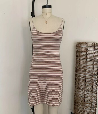 brandy melville red striped dress