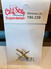 Cal Scale # 339 Steam Locomotive Whistle (Brass Casting) Assorted Whistles HO