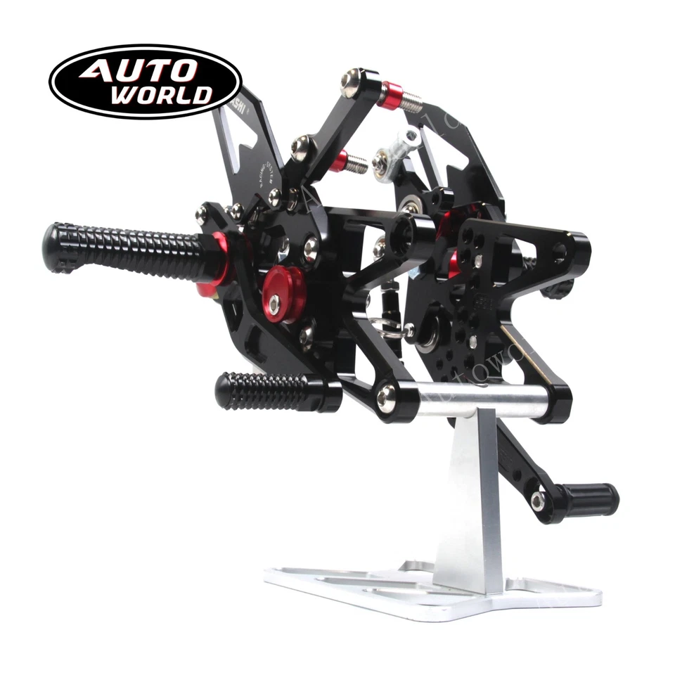 Juego de estriberas traseras ajustables para Triumph Daytona 675 675R 2013-2018 2014 2015 Foto 4 de 4