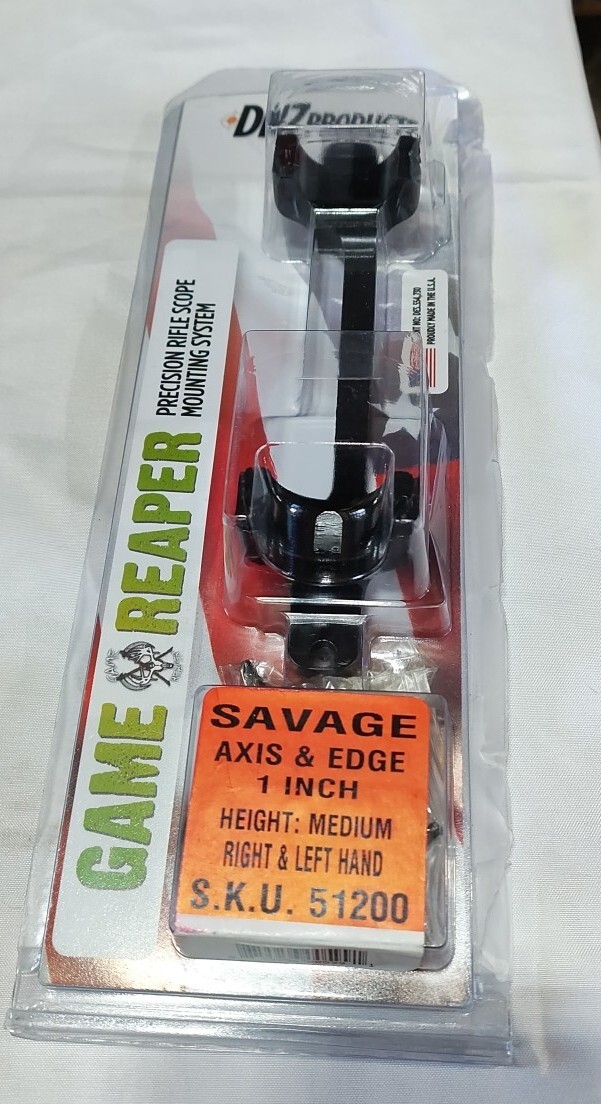 DNZ Products Game Reaper Scope Mount Savage Axis or Edge, Med 1in eBay