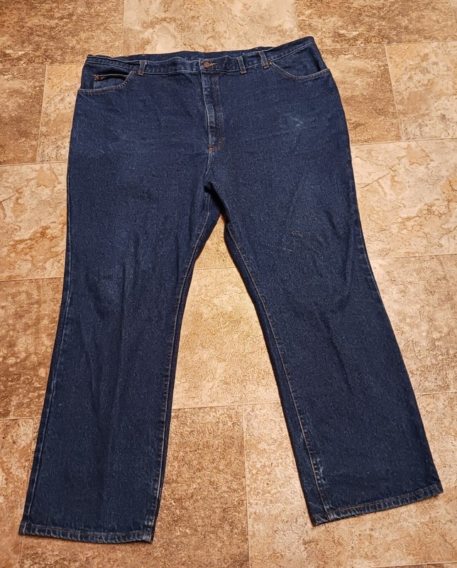 90's Vintage Lee Blue Denim Jeans 50" x 32" Made in USA