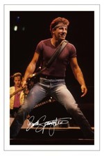 BRUCE SPRINGSTEEN SIGNED PHOTO PRINT AUTOGRAPH MUSIC BORN IN THE USA