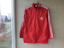 Adidas West Germnay Jacket Size 38 Red Vintage Raincoat Adidas