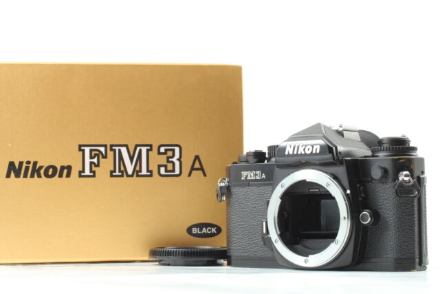 Cla' D [ Quasi Mint IN Scatola] Nikon FM3A Nero 35mm Fotocamera Film Da Giappone