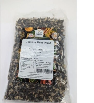 250g Comfrey Root Herb Dried Cut Premium Quality discount Old India BBE 22/5/25