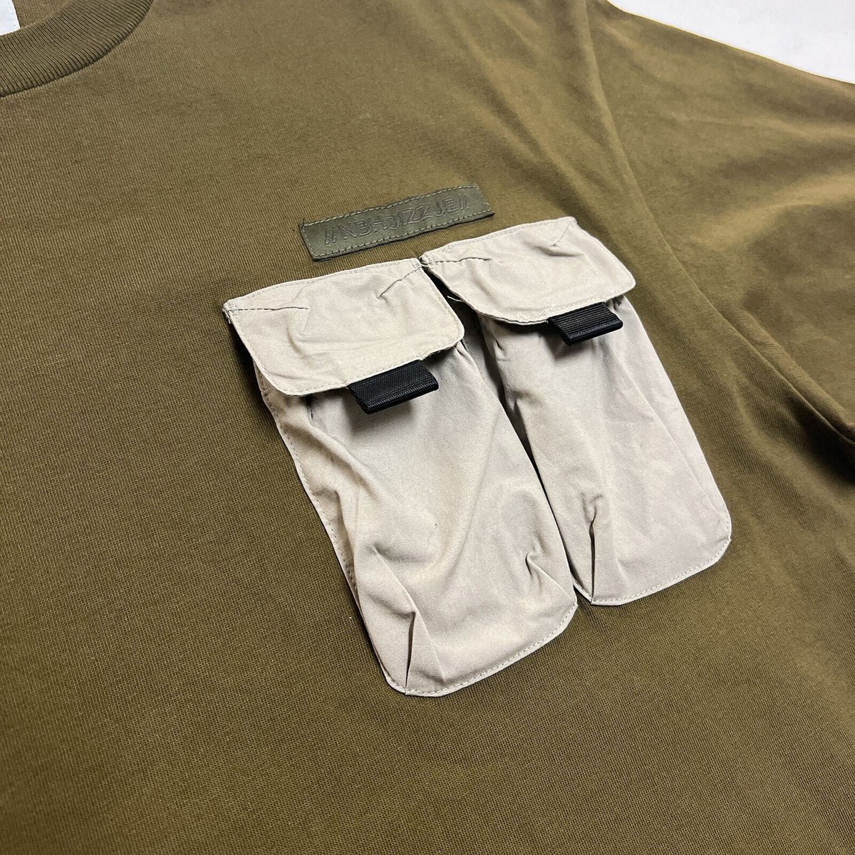 【SATIIIZ】Peto Cross Camo T-shirt T NHIZ Izzue Plus Neighborhood Green-Tactical T-Shirt sz L