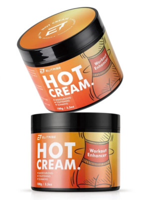 (2 PACK) Elitribe Hot Cream Gel - Fat Burning, Cellulite & Firming Lotion, 3.5oz