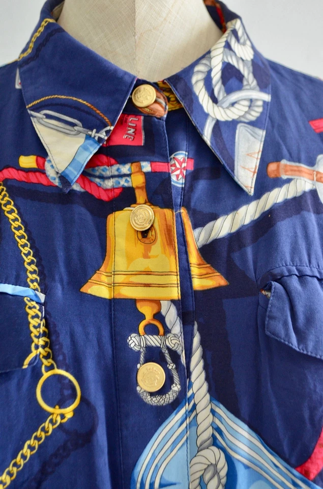 1980-е Liz Claiborne Морская Укороченная Куртка Моряк Бомбер Ветровка Редкая Fashi - Изображение 4 из 4