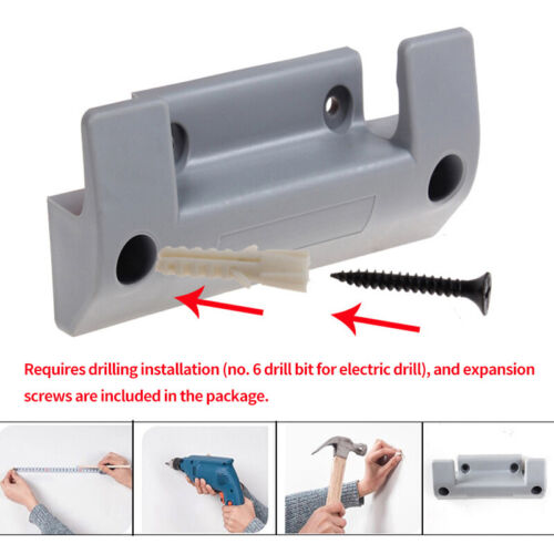 Wall-Mount Water Hose Pipe Reel Holder Garden Storage Tidy Pipe Fixing Brackets - Picture 6 of 12