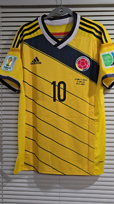 COLOMBIA Home - JAMES # 10 - World cup Brazil 2014 - Large (USA