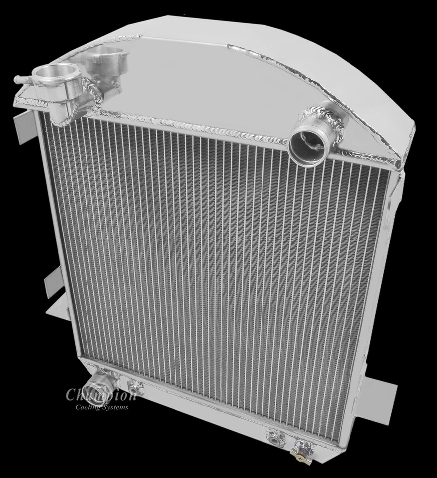 Radiador de aluminio Modelo T Champion 1917 a 1927 3 filas 1007 "Configuración Ford" Foto 4 de 4