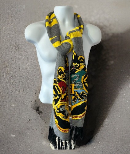 Harry Potter Hogwarts Crest Scarf Multicolor One Size 84x6.5 2018 - Picture 18 of 22