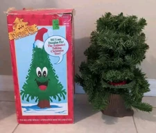 1996 Gemmy DOUGLAS FIR TALKING TREE Animated Singing Christmas Tree 13007!!