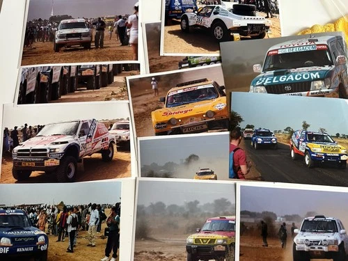 RARE LOT 12 ORIGINAL PHOTOS RALLY PARIS DAKAR 2000 SENEGAL