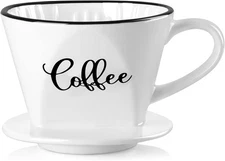 Pour Over Coffee Maker, Ceramic Coffee Dripper, Easy Manual Slow Brewing Accesso