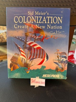 VINTAGE Sid Meier s Colonization - IBM PC 3.5'' Floppy Disk 1994 Big Box Edition 