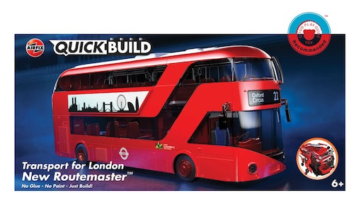 Airfix Quickbuild J6050 Transport for London New Routemaster Bus - Picture 1 of 3