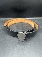 Alexander McQueen Skull Tag Logo Buckle Leather Belt Men’s Size 34-36