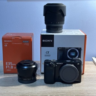 Sony A6000 Mirrorless Camera 35mm E Mount Lens