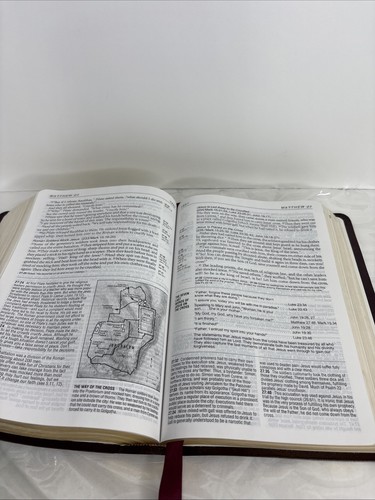Life Application Study Bible NIV Large Print Burgundy Leather Tyndale 1996 - Picture 18 of 18