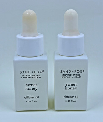 Sand + Fog Sweet Honey Diffuser Oil 0.33 fl oz 2-Pack Home Fragrance NEW