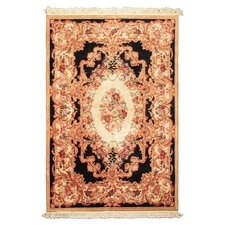 Asmara 6x9 Hand Knotted Wool Ivory French Aubusson Savonnerie 300 KPSI Rug