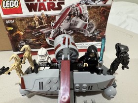 LEGO Star Wars 8091 Republic Swamp Speeder  100% Complete w/Minifigures & Manual
