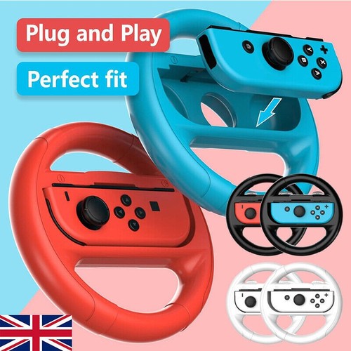 2PCS Switch Racing Steering Wheels for Nintendo Joy-Con Mario Kart ...