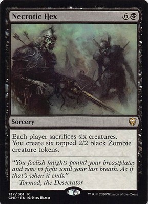 Necrotic Hex R Commander Legends 137 NM