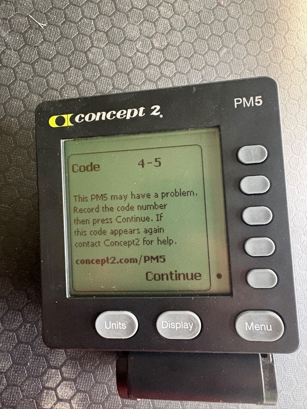 Concept2 PM5 Performance Monitor – Parts/Repair – Stuck Buttons – Display Works 