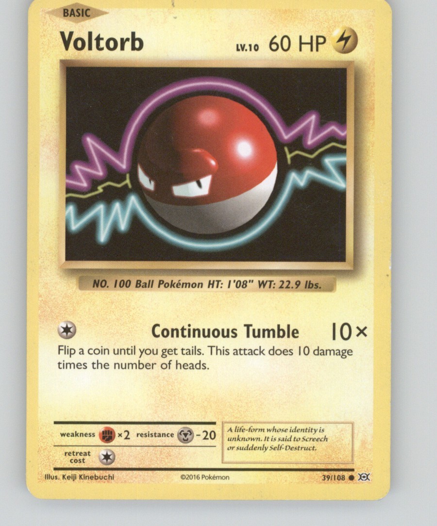 Pokémon TCG Pokémon Voltorb Voltorb Common Regular 39/100 HP 
