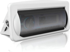 Water Resistant Marine Stereo Cover - Smoke Colored Heavy Duty Boat Radio Protec