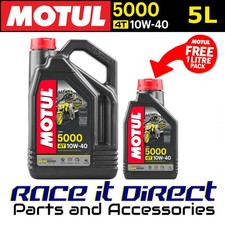 Motul 5000 4T Semi Synthetic 4 Stroke 10W40 Motorcycle / Bike Engine Oil 5 Litre 6.80 per litre