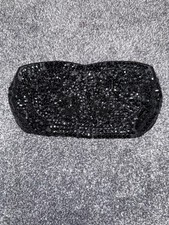Vintage Black Handmade In Japan Sequined Beaded Clutch