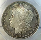 1878 S Morgan dollar ANACS MS63 *VAM 117(old V36a) dragon scales OBV PL!*