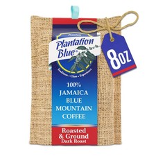 100 Blue Mountain Coffee, Dark Roast, Ground, Jamaican Coffee 8oz 