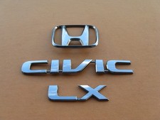 01 02 03 04 05 Honda Civic Lx Sedan Rear Emblem Logo Badge Sign Symbol A47489