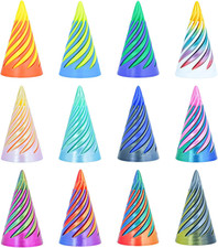 12Pcs Mini Spiral Cone Pyramid Fidget Toy, 3D Printed Impossible Cone Passthroug