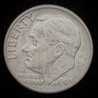 90% Silver - Pre-1965 Roosevelt Dime Circulated Condition - M2-6