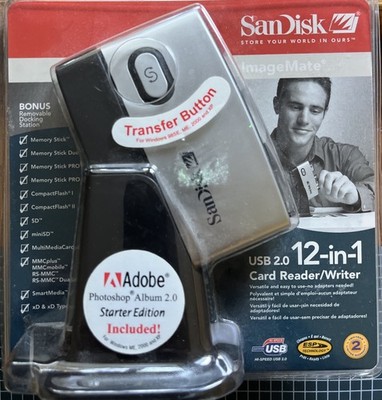 SanDisk ImageMate SDDR-89 12-in-1 USB 2.0 Flash Memory Card Reader - New