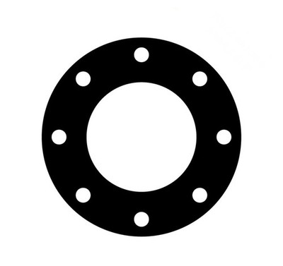 3 mm Pn16 FF flache Neopren schwarz Gummiloch Flanschscheibe Dichtung 6'' 150 mm DN150
