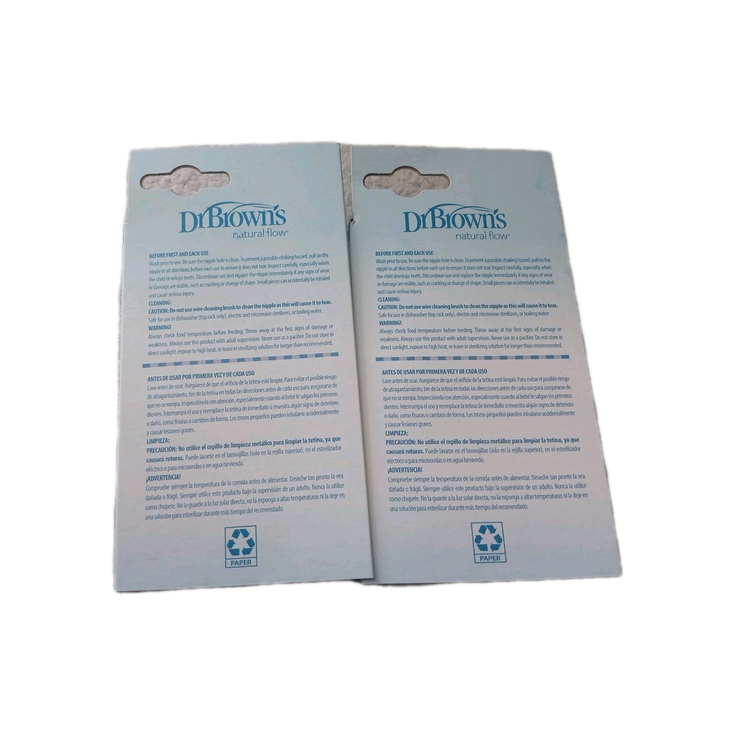 Dr. Brown's Natural Flow Baby Bottle Nipple - Level 2, Medium Flow 2 -6pk -3m+