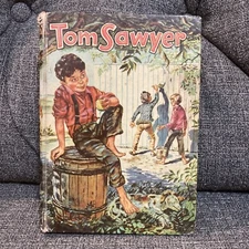 Vintage TOM SAWYER By Mark Twain 1955 Hardcover Book - Whitman Publishing