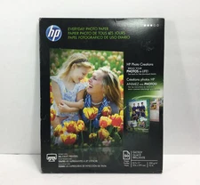 HP Everyday Photo Paper 50 sheets Universal Inkjet Glossy Brillante 8.5 x 11"